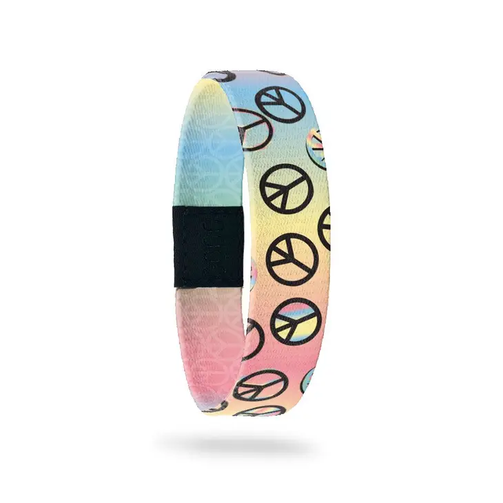 ZOX Wristband - Give Peace A Chance - Medium Size – Spotted Moon