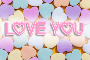 Mini Jigsaw Puzzle - Valentine's Love You