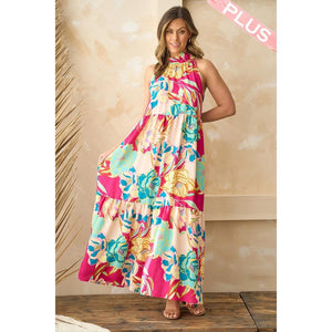 Zaylee Maxi Dress - Fuchsia