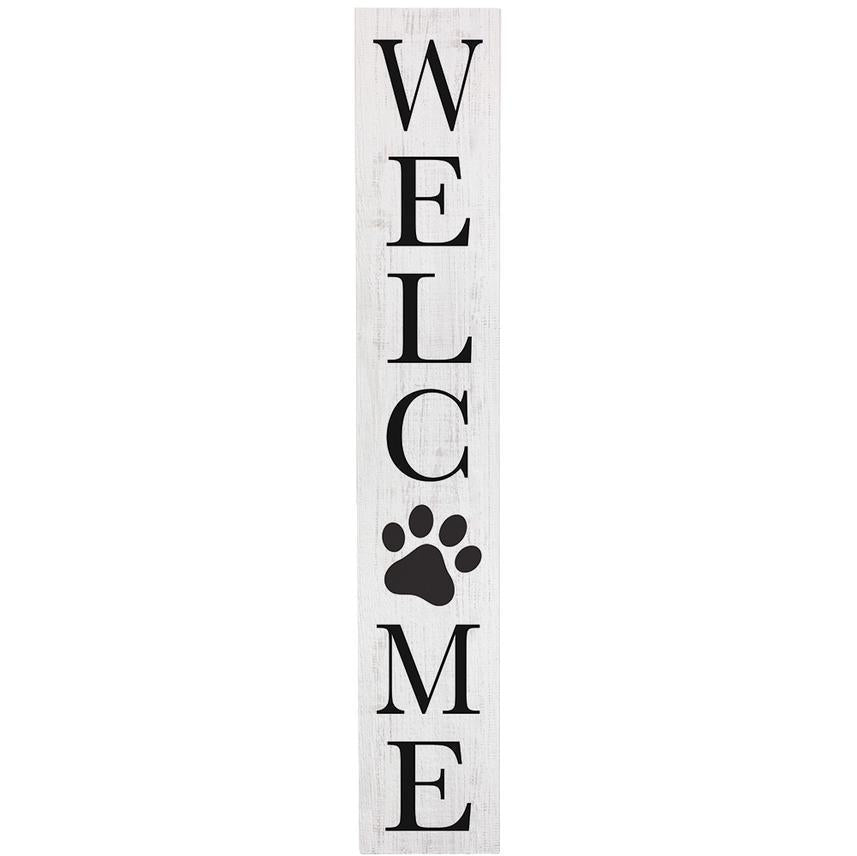 Welcome Pawprint - Porch Board