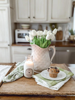 Milk Bottle Candle - Farmstand Apple