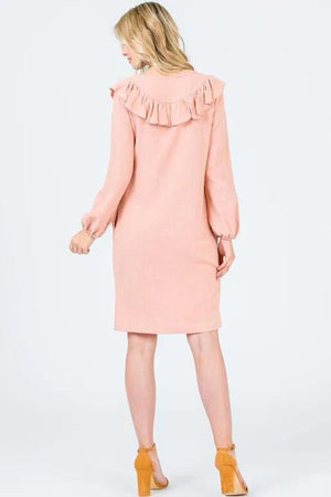 Blossom Long Sleeve Dress - Blush