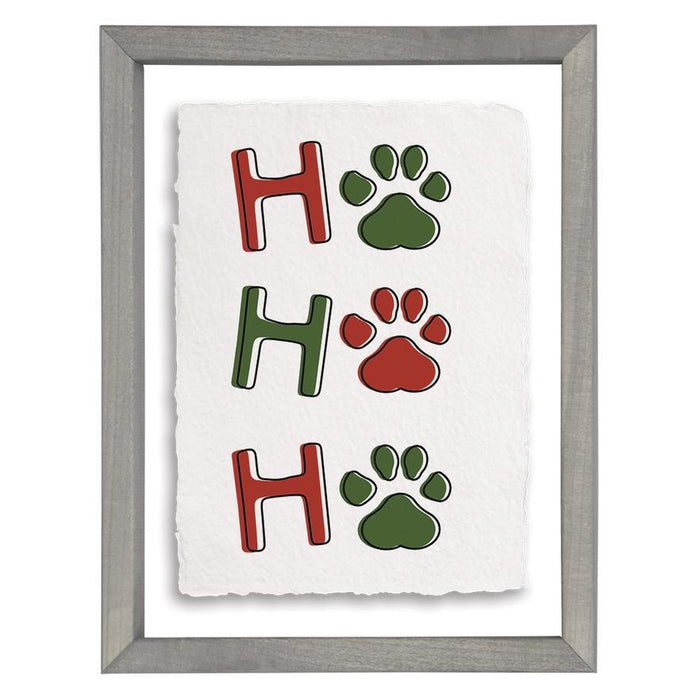 Ho Ho Ho Paws - Floating Wall Art Rectangle