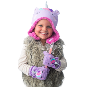 Kids & Baby Reversible Sherpa Hat - Unicorn/Narwhal