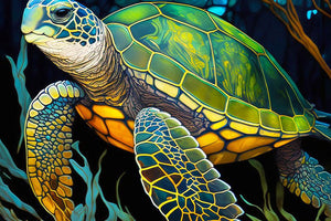 Mini Jigsaw Puzzle - Sea Turtle - Marine Life