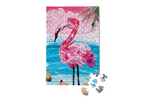 Mini Jigsaw Puzzle - Flamingo