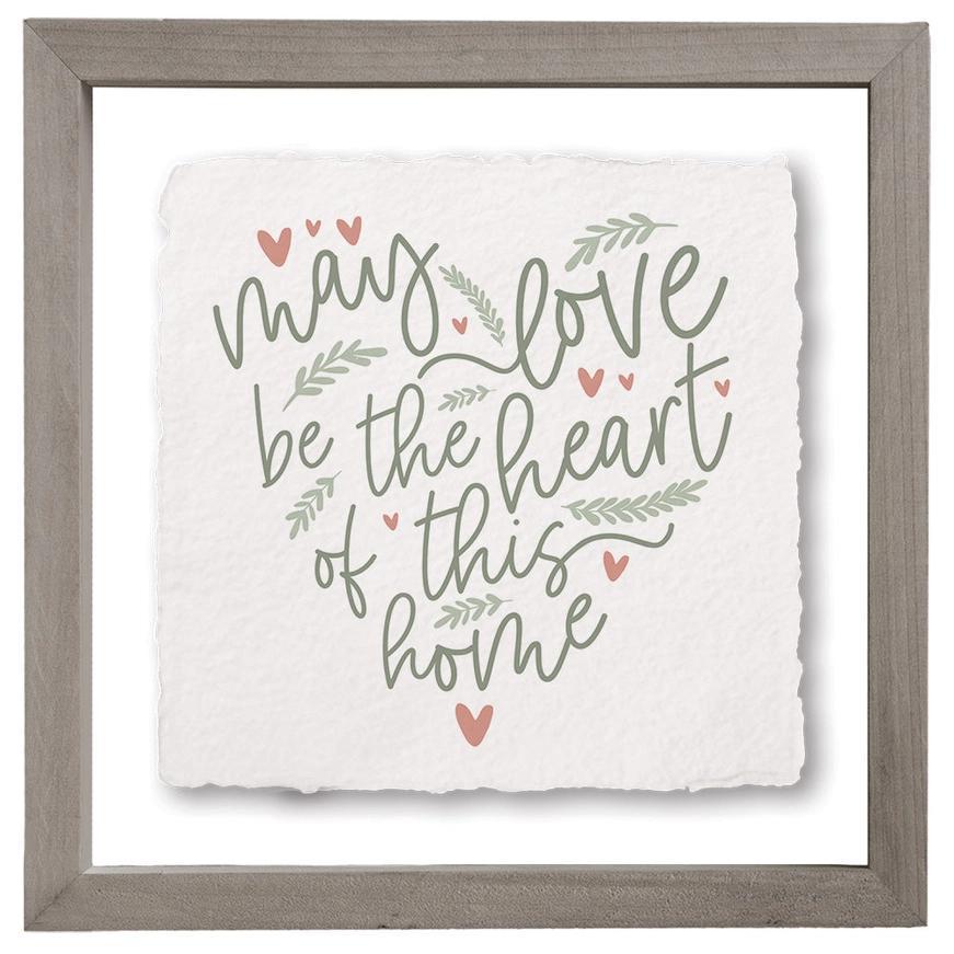 May Love Home Heart - Floating Wall Art Square