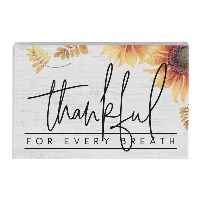 Thankful For Every Breath Sunfulower - Small Talk Rectangle