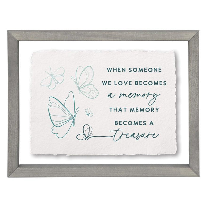 Memory Treasure Butterfly - Floating Wall Art Rectangle