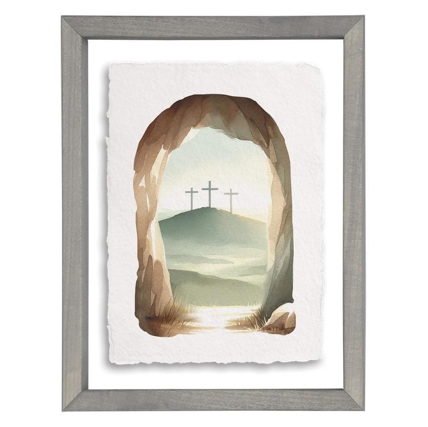 Empty Tomb Crosses - Floating Wall Art Rectangle