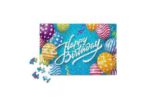 Mini Jigsaw Puzzle - Happy Birthday Balloons