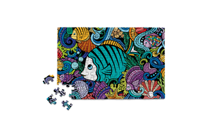 Mini Jigsaw Puzzle - Fish Doodle