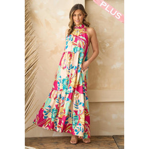 Zaylee Maxi Dress - Fuchsia