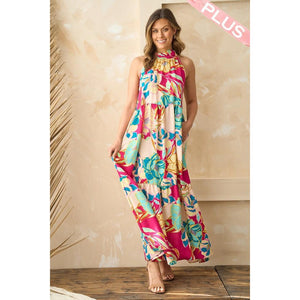 Zaylee Maxi Dress - Fuchsia