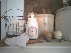 Milk Bottle Candle - Spiced Apple Cider