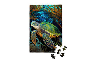 Mini Jigsaw Puzzle - Sea Turtle - Marine Life