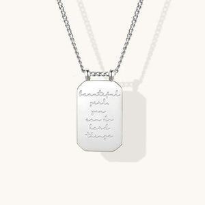 Necklace - MantraBand Note To Self "Beautiful Girl You Can Do Hard Things"