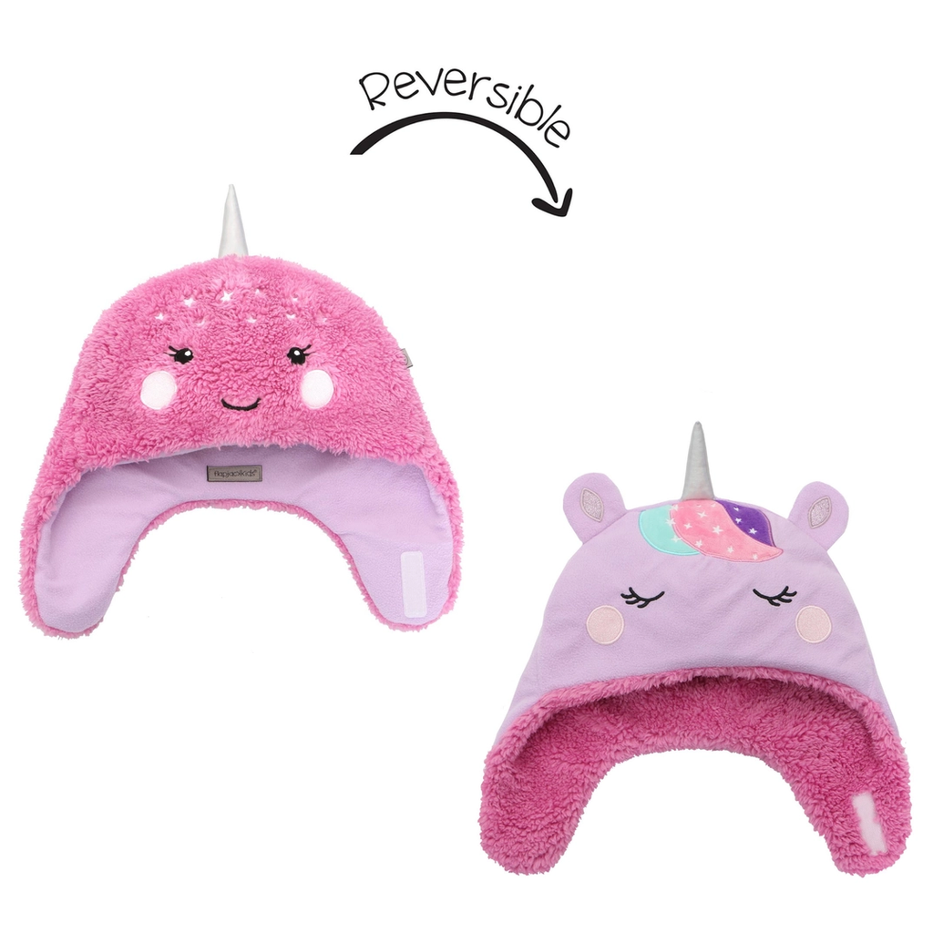 Kids & Baby Reversible Sherpa Hat - Unicorn/Narwhal