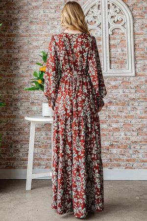 Forsythia Maxi Dress - Rust