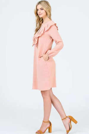 Blossom Long Sleeve Dress - Blush