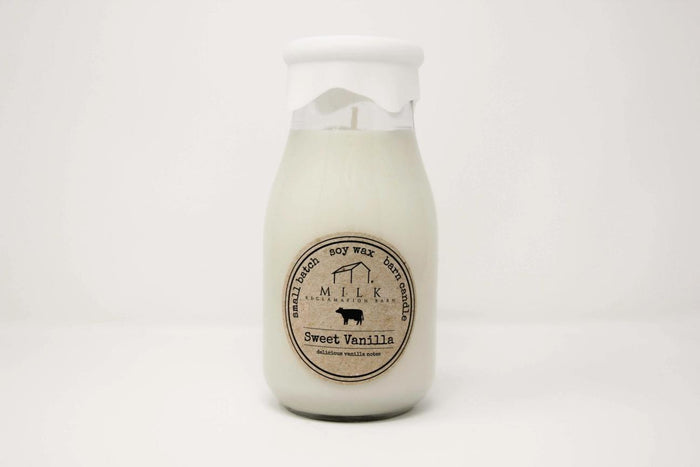 Milk Bottle Candle - Sweet Vanilla