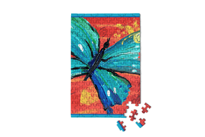 Mini Jigsaw Puzzle - Yellow Butterfly