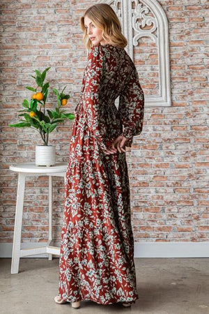 Forsythia Maxi Dress - Rust