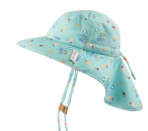 Baby/Kids Sun Hat with Neck Cape - Seaside