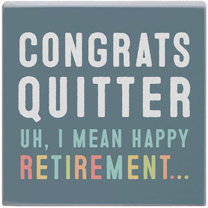 Gift A Block - Congrats Quitter