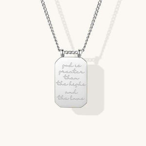 Necklace - MantraBand Note To Self "God Is Greater Than The Highs and Lows"