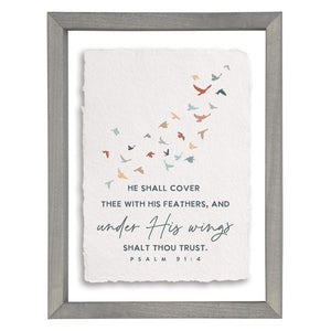 Under His Wing - Floating Wall Art Rectangle