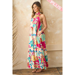 Zaylee Maxi Dress - Fuchsia