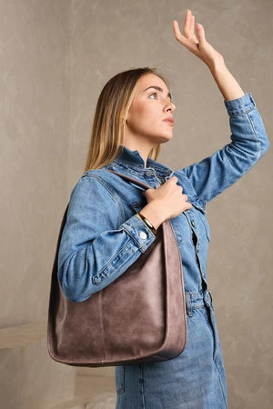 Joey Distressed Slouchy Hobo Purse