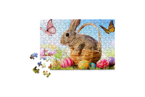 Mini Jigsaw Puzzle - Easter Bunny Basket