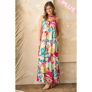 Zaylee Maxi Dress - Fuchsia