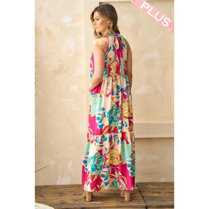 Zaylee Maxi Dress - Fuchsia