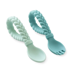 Sweetie Spoons - Silicone Baby Fork & Spoon Set