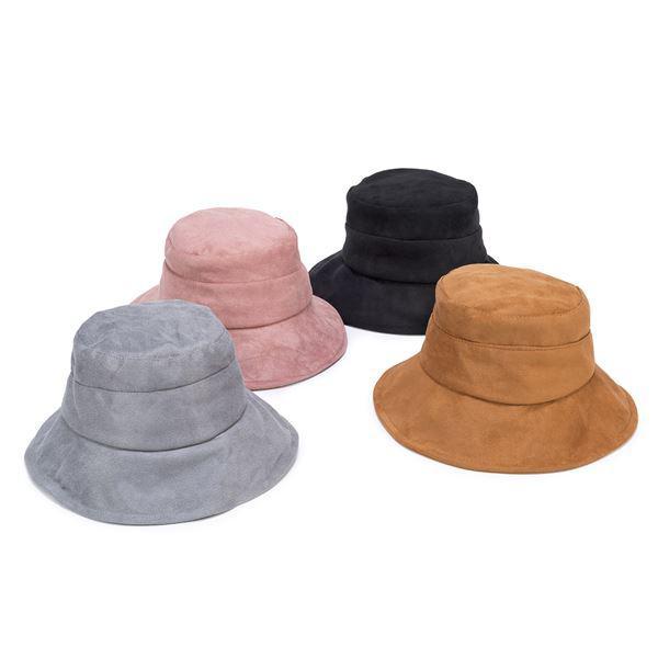 Faux Suede Bucket Hat