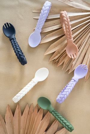 Sweetie Spoons - Silicone Baby Fork & Spoon Set