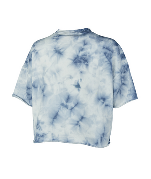 Women's Clifton Short Sleeve Sweatshirt 5254 - Washed Blue Tie-Dye