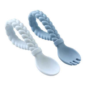 Sweetie Spoons - Silicone Baby Fork & Spoon Set