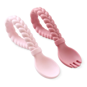 Sweetie Spoons - Silicone Baby Fork & Spoon Set